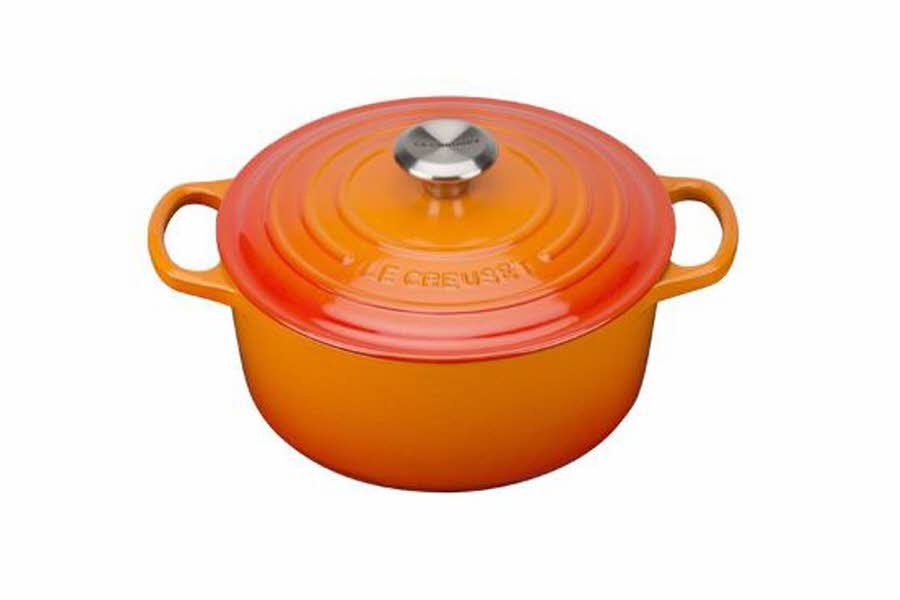 oransje Le Creuset gryte fra Kitch'n