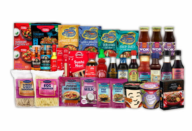 Stort utvalg Asiatiske produkter 