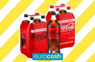 2 st 4-pack 1,5 liters coca-cola