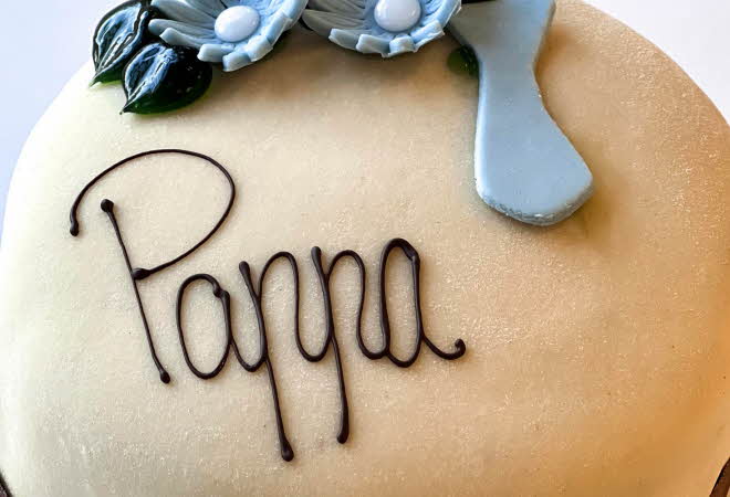 Marsipankake til farsdag