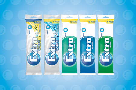 10-pakk Extra i ulike smaker