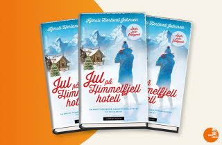 Tre utgaver av boken "Jul på Himmelfjell hotell" av Kjersti Herland Johnsen