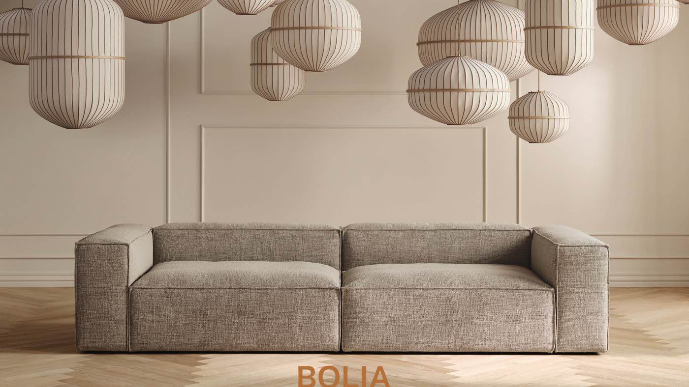 Sofa og lamper fra Bolia