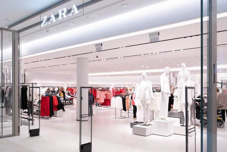 Butikken Zara sett utenfra