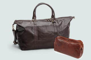 house weekendbag og toalettmappe