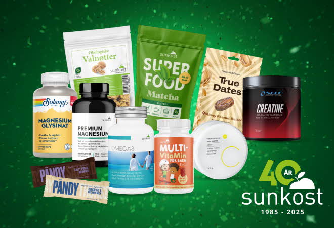 bilde av diverse sunkost produkter