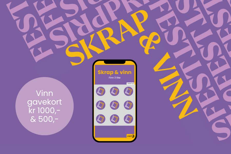 Et digitalt skrapelodd på en mobiltelefon