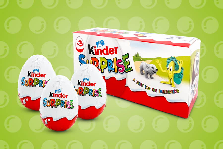 3-pakk Kinder Surprise 60 g
