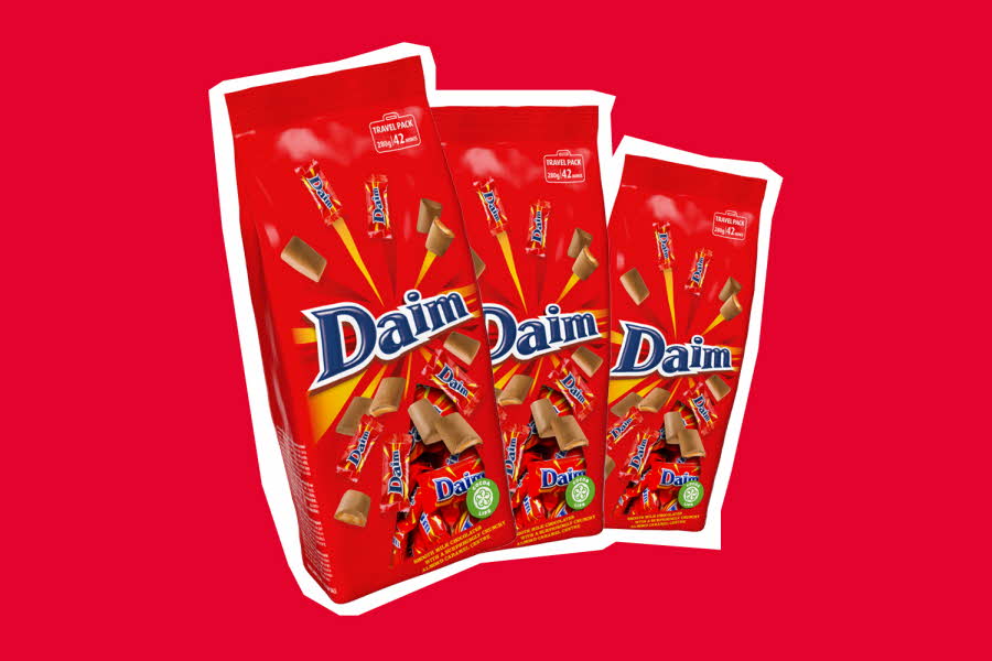Tre poser Daim minis