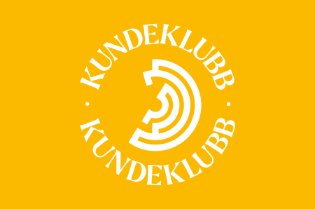 Grafisk bilde med logo til kundeklubb