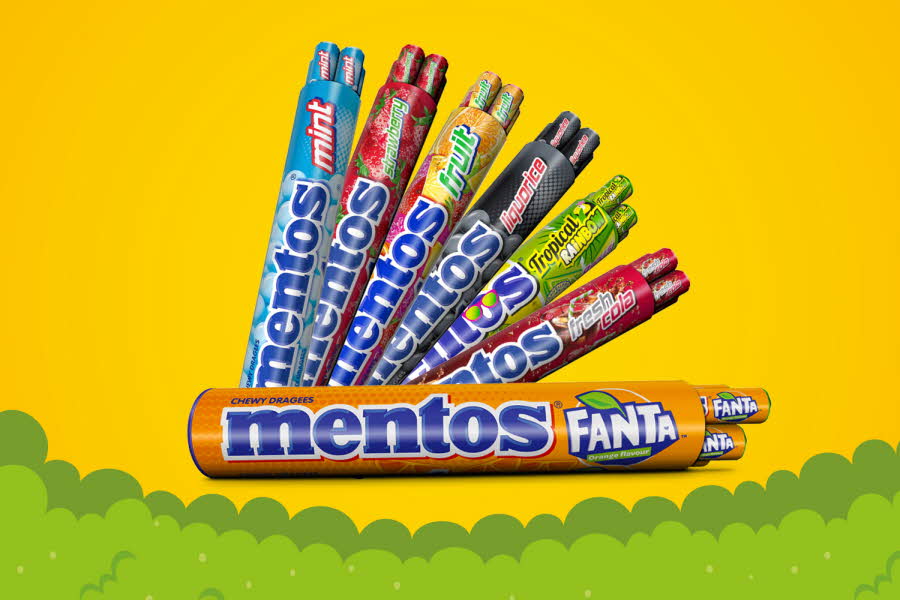 Mentos 8-pakk i ulike smaker
