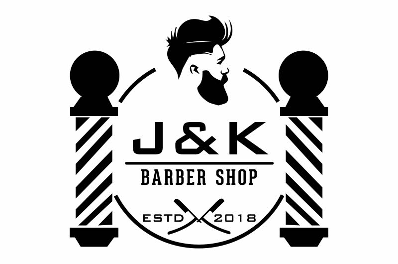 Bilde av logoen til J&K Barber Shop