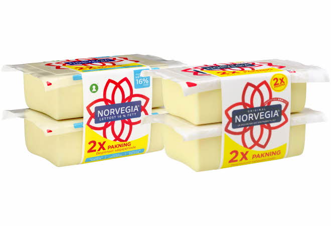 To 2-pakker med Norvegia