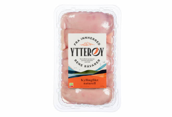 En pakke med Ytterøy kyllingfilet.