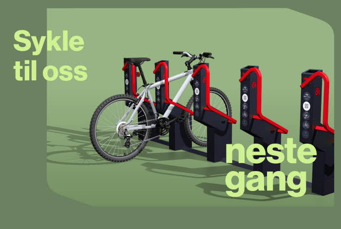 Ny sykkelparkering