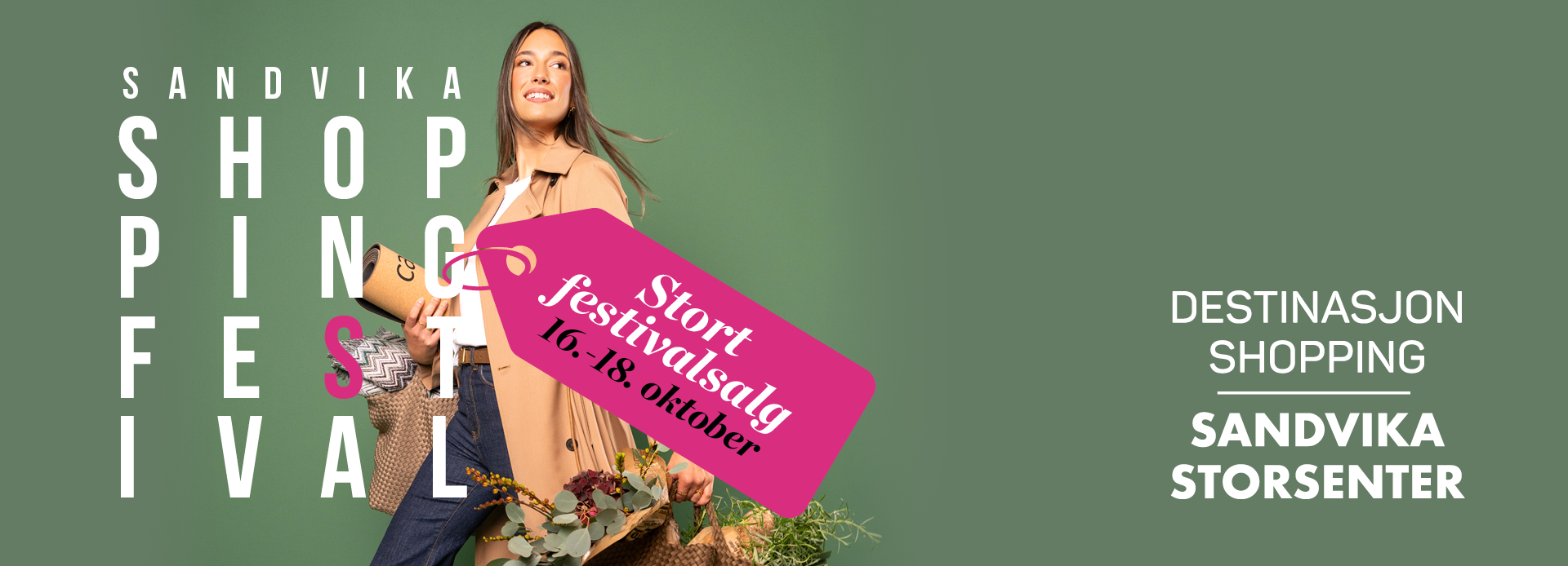 Sandvika Shoppingfestival aktiviteter boksignering Kid og stort festivalsalg
