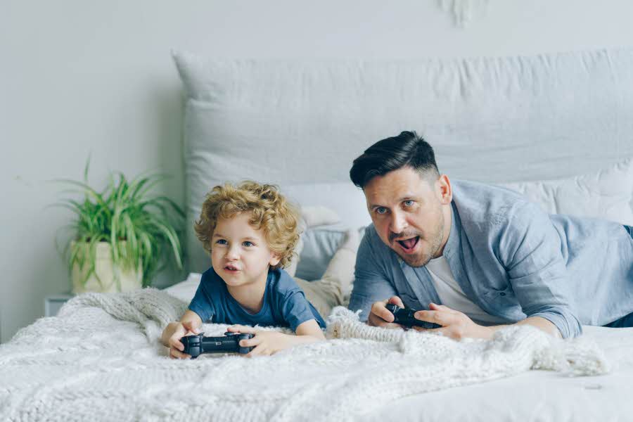 Gaming bilder familie og barn