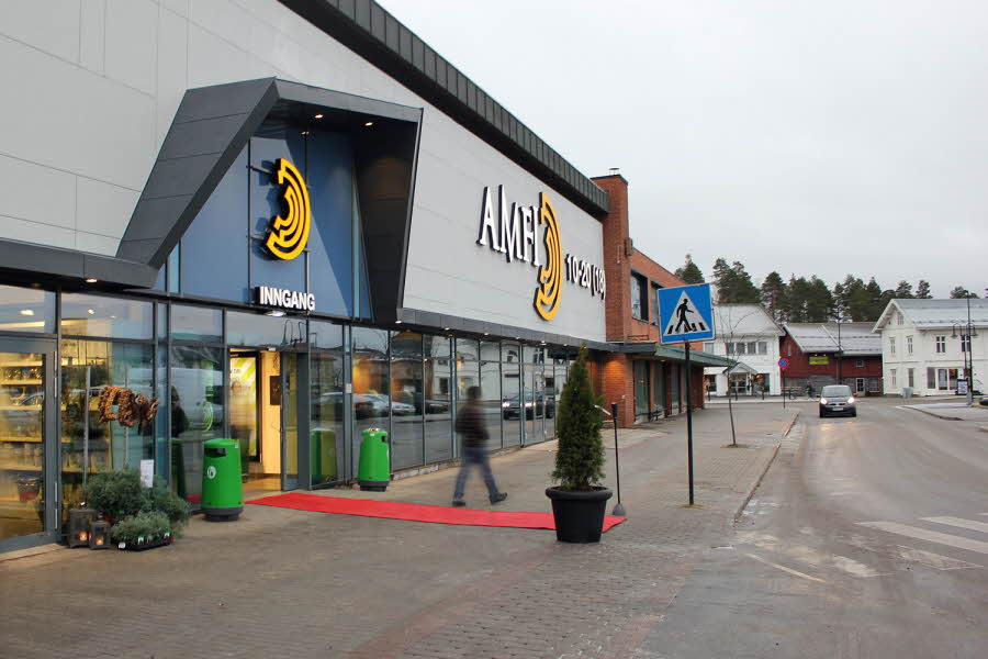 Inngangspartiet til AMFI Elverum