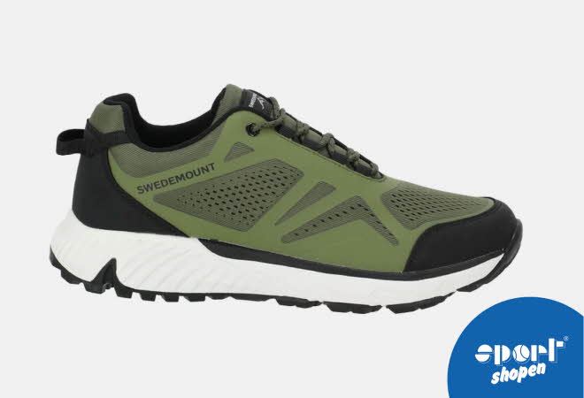 En Lofoten Trail Men's Shoe i sort og grønn