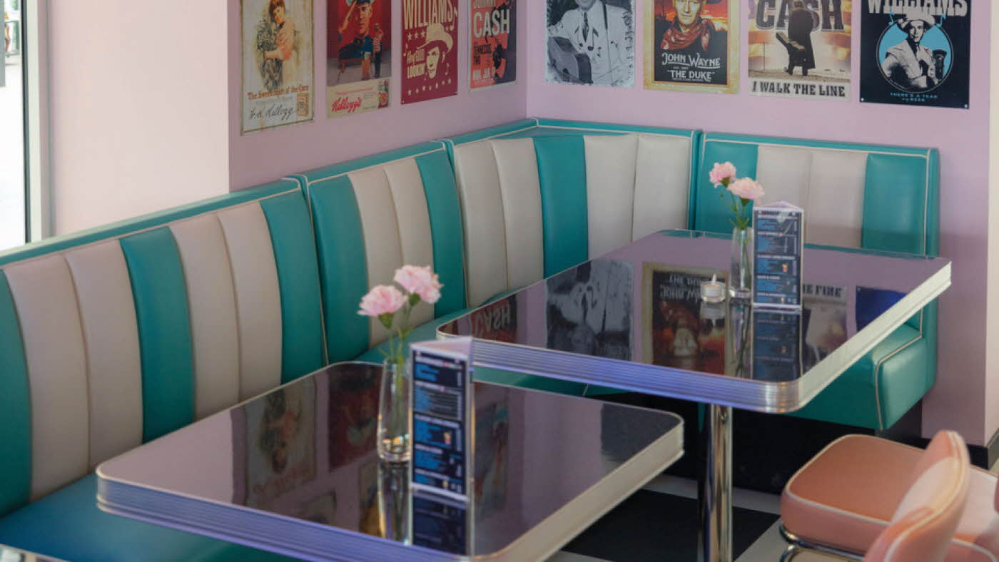interiøret på iSushi x Roxy´s i AMFI Knarvik