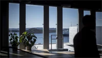 Utsikt fra kontor på diagonalen. 