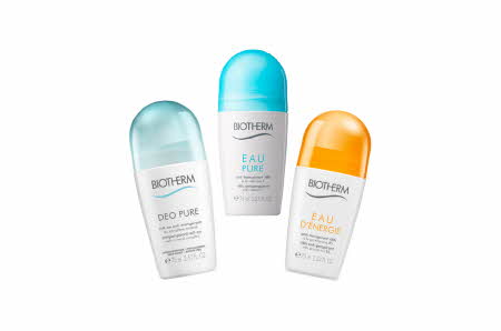 Tre varianter av Biotherm Deo Roll-On