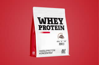 En pose med Whey Protein fra North Nutrition.