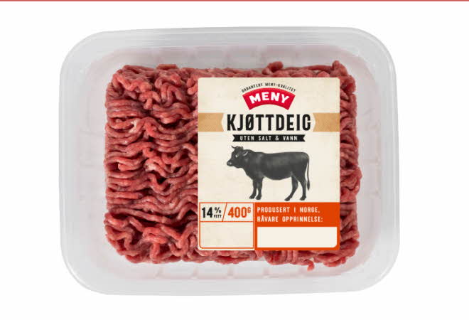 Meny Kjøttdeig