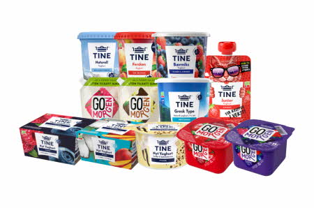 Stort utvalg Tine Yoghurt produkter