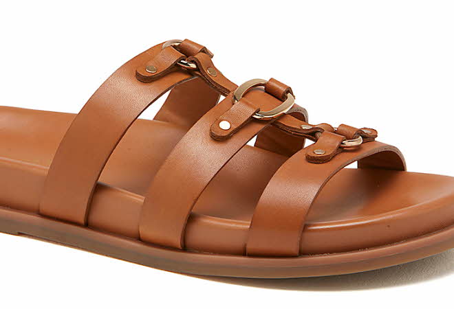 brun sandal fra shoegallery