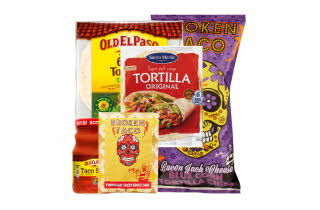 Tex-Mex fra Old El Paso, Santa Maria og Broken Taco.