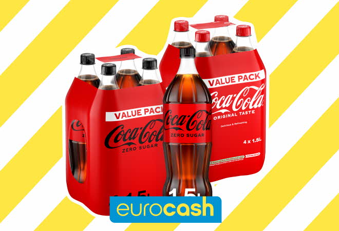 2 st 4-pack 1,5 liters coca-cola