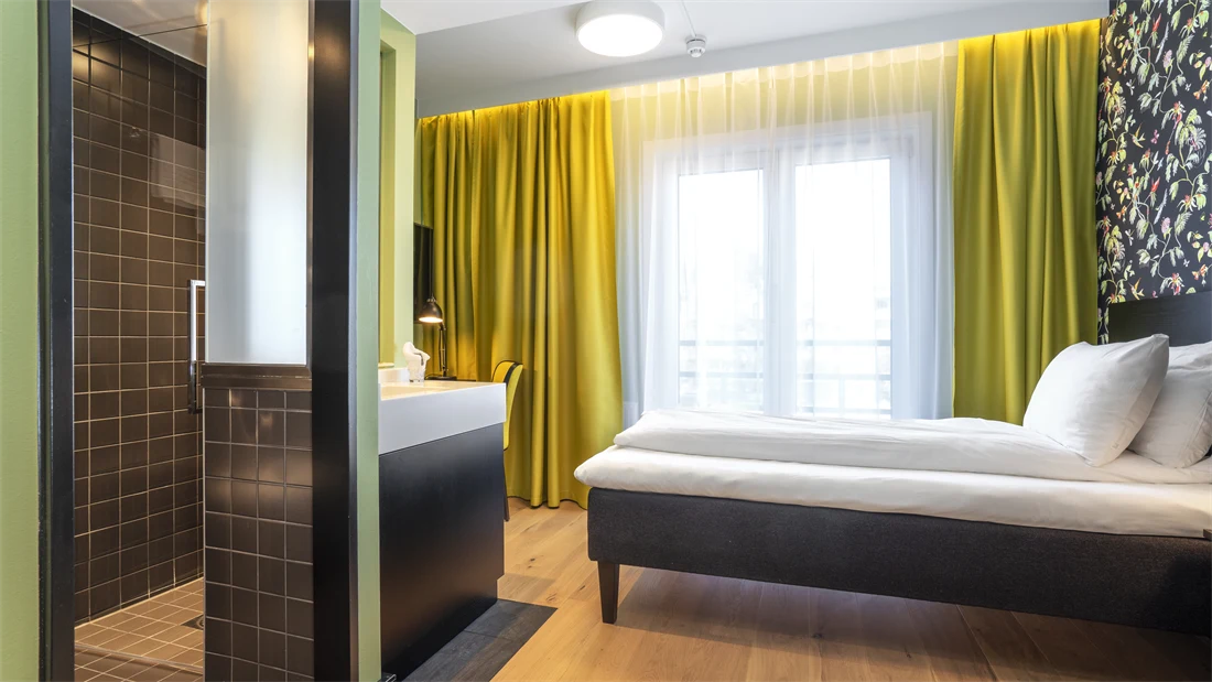 Seng i enkelt rom på Thon Hotel Gyldenløve i Oslo