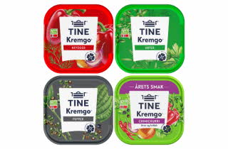 Fire Kremgo med forskjellige smaker