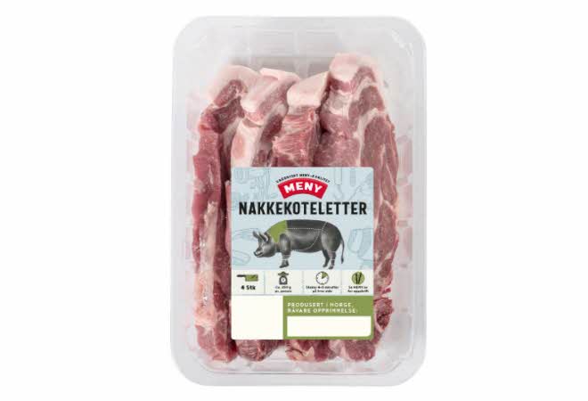 nakkekoteletter i pakke