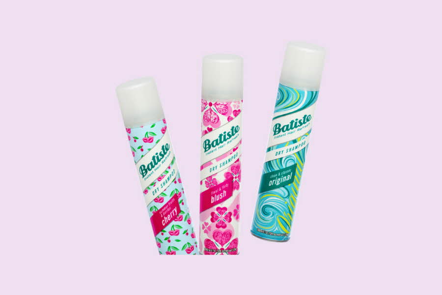 Et utvalg av Batiste Dry Shampoo produkter