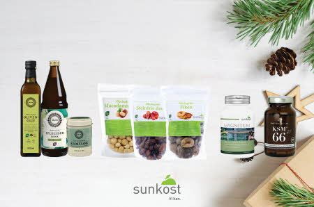 olje, tørket frukt, kosttilskudd og krydder fra Helios