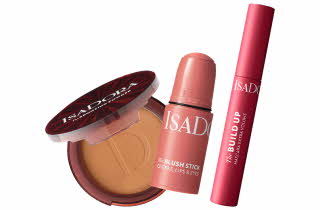 Tre Isadora sminkeprodukter.