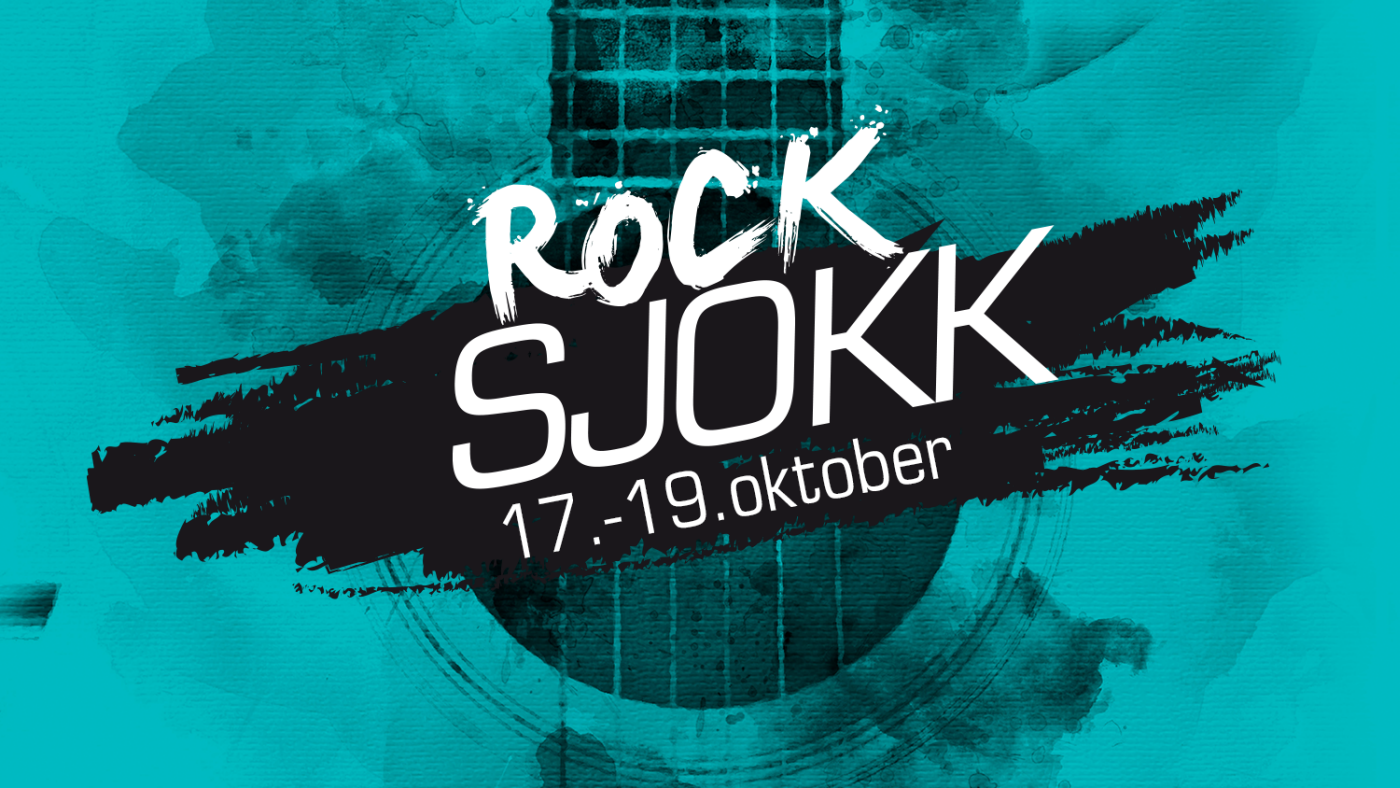 Grafisk bilde med teksten "rocksjokk 17.-19. oktober"