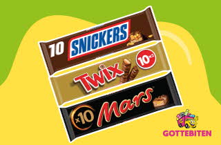 bild av snickers twix og mars