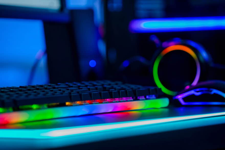 Tastatur med lys