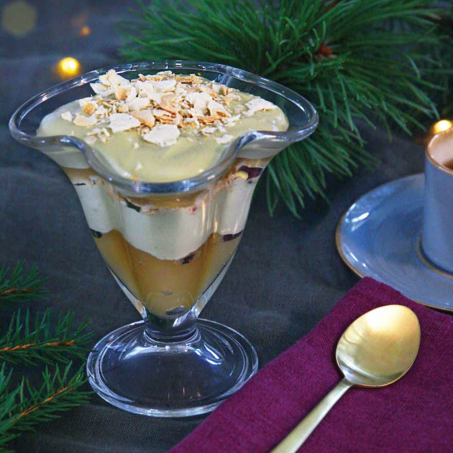 Tilslørte bondepiker med pistasjkrem fra Olivenlunden