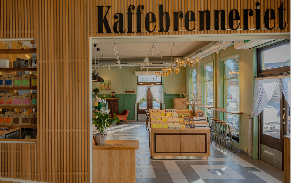 Kaffebrenneriet fasade inne