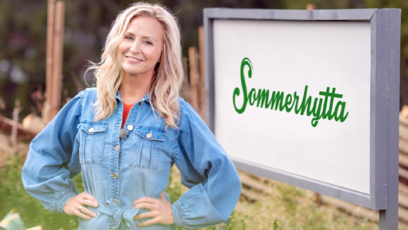 dame foran et skilt