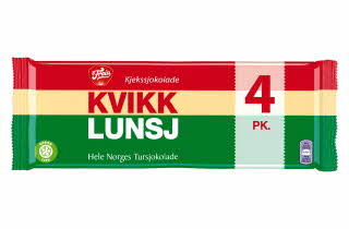 En pakke med Kvikk Lunsj 4-pakk.