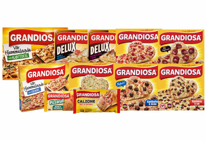 11 varianter av Grandiosa pizza