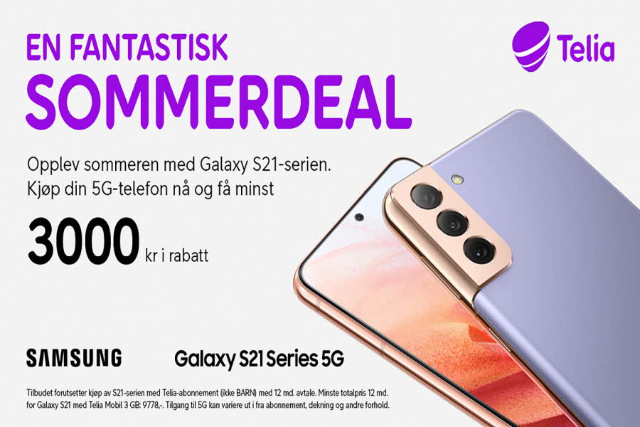 Bilde med mobiltelefoner og tilbud