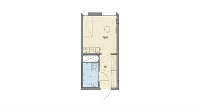 Plantegning leilighet i Diagonale
