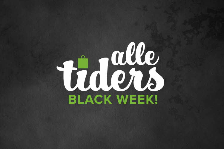 Teksten Alle tiders Black Week på svart bakgrunn