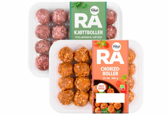 bilde av rå mat varer